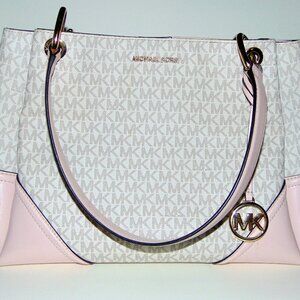 Michael Kors Large Nicole Triple Compartment Shoulder Tote Bag
